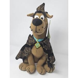 SCOOBY DOO HALLOWEEN PLUSH DOLL Sparkle Gold Cobweb Cape BRAND NEW~ RARE
